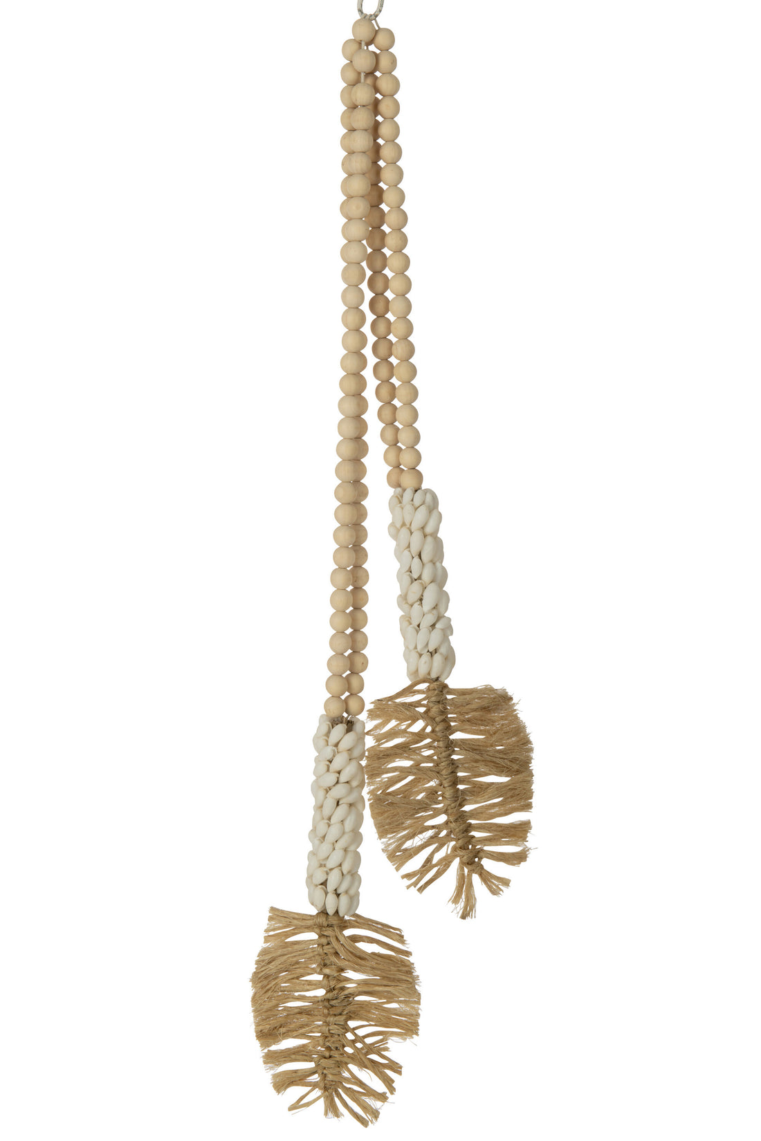 J-Line hanger - hout - naturel/wit