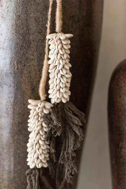 J-Line hanger - textiel - dronkerbruin/naturel
