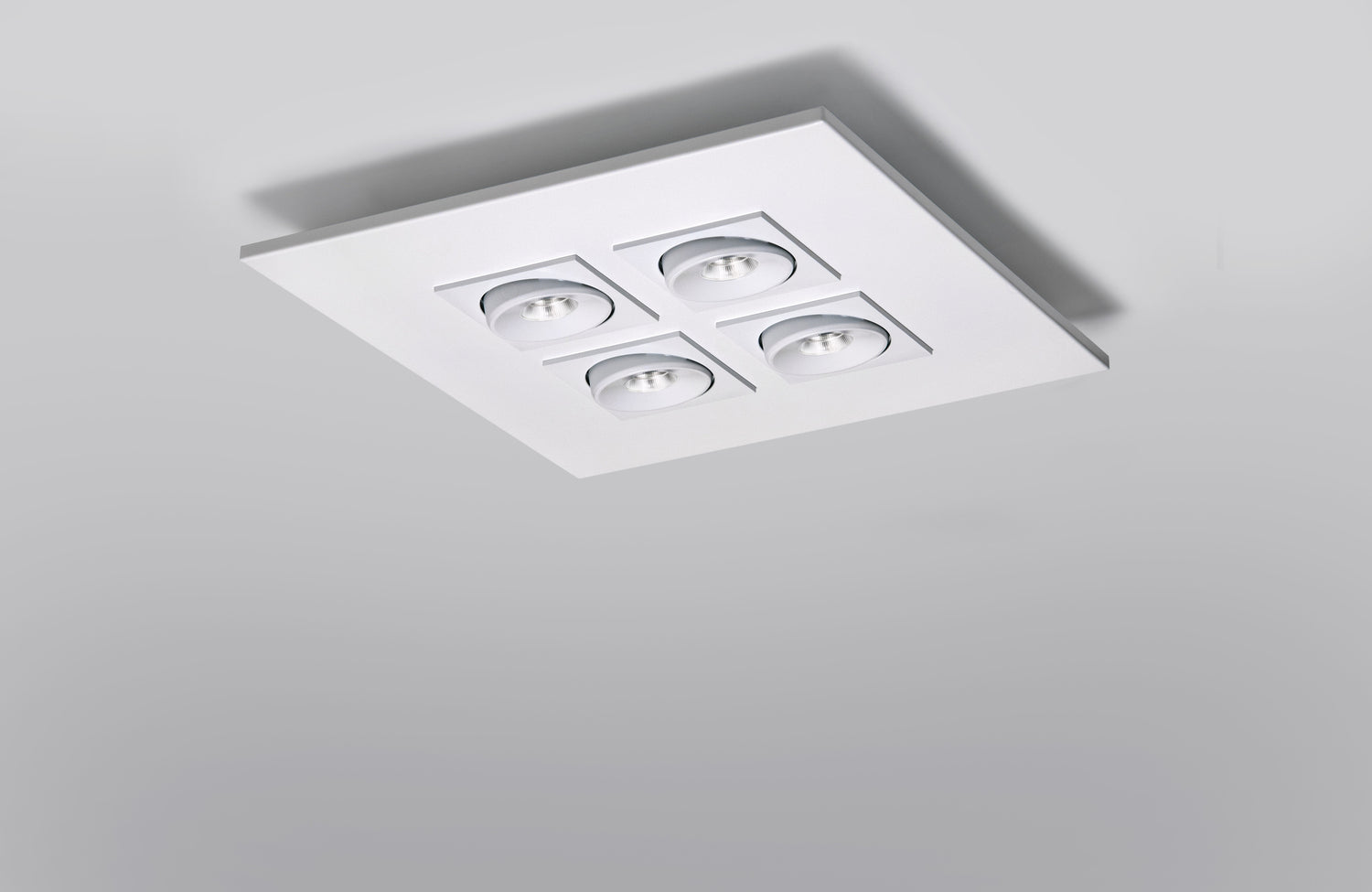 Marc squared plafondlamp 4 LED COB gestructureerd wit