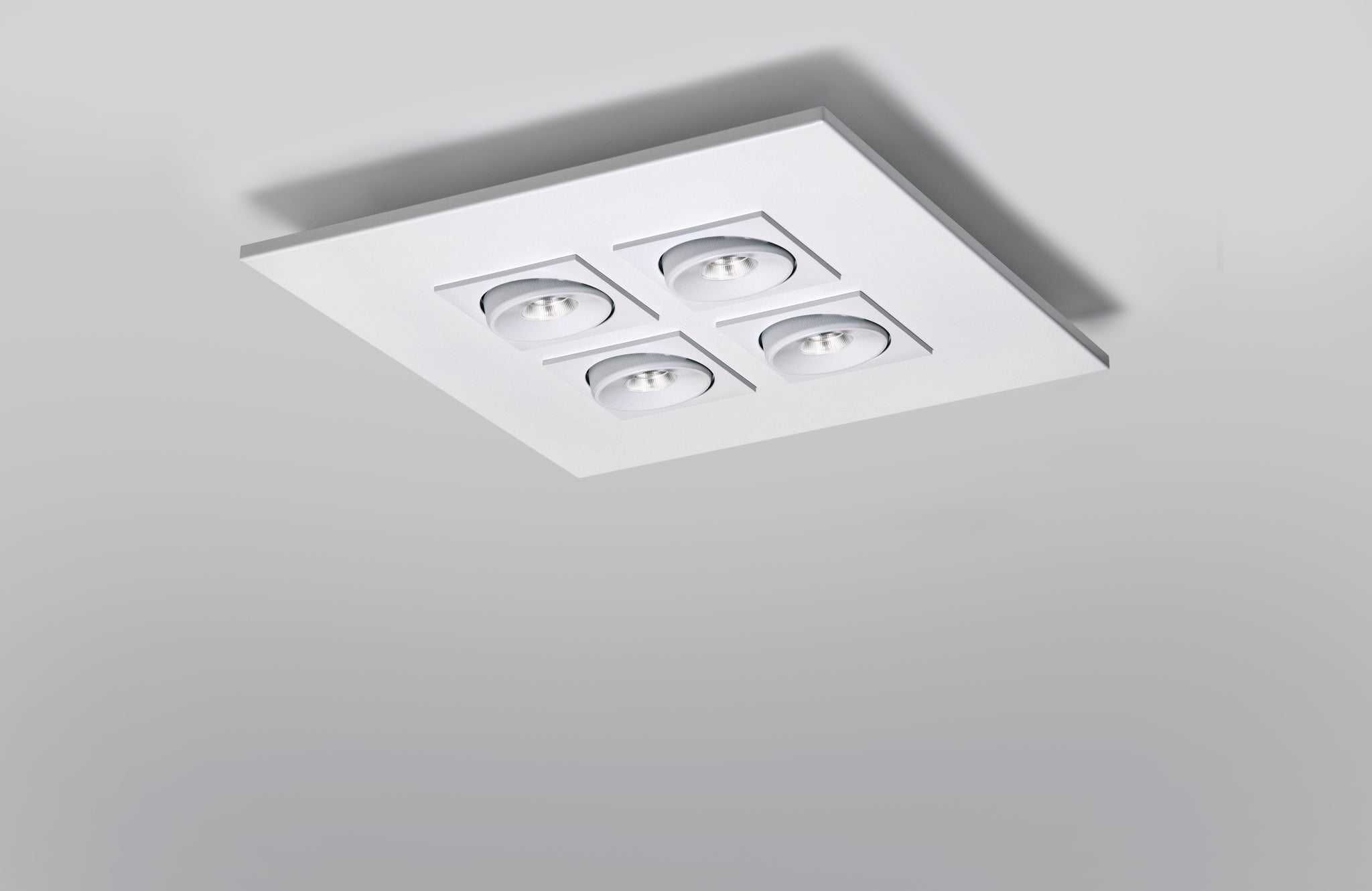 Marc squared plafondlamp 4 LED COB gestructureerd wit