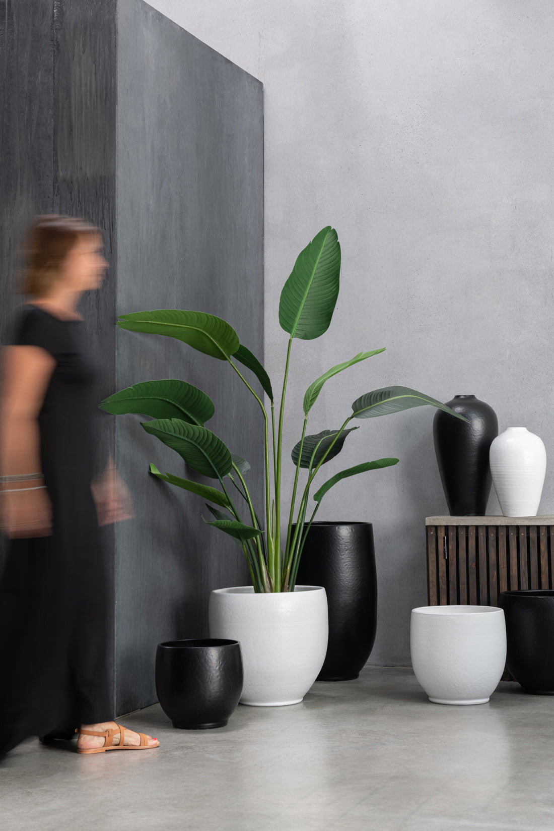 Vaas Ying Keramiek Zwart Groot