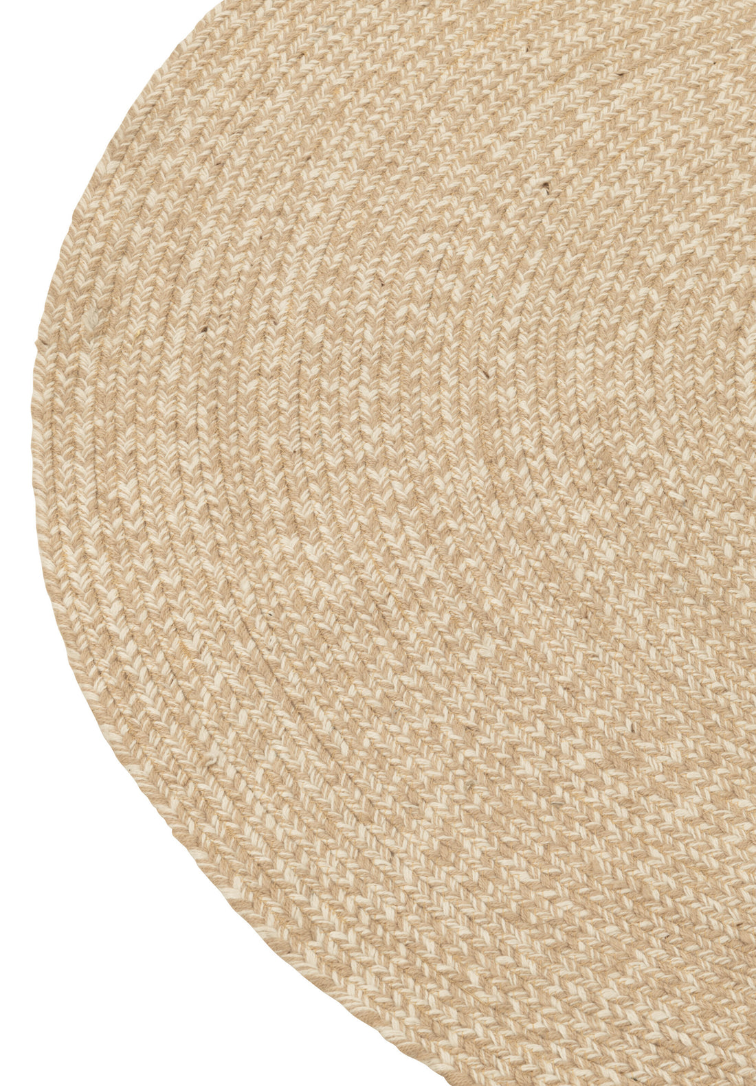 J-Line tapijt Miami Outdoor - polyester - naturel/wit - medium