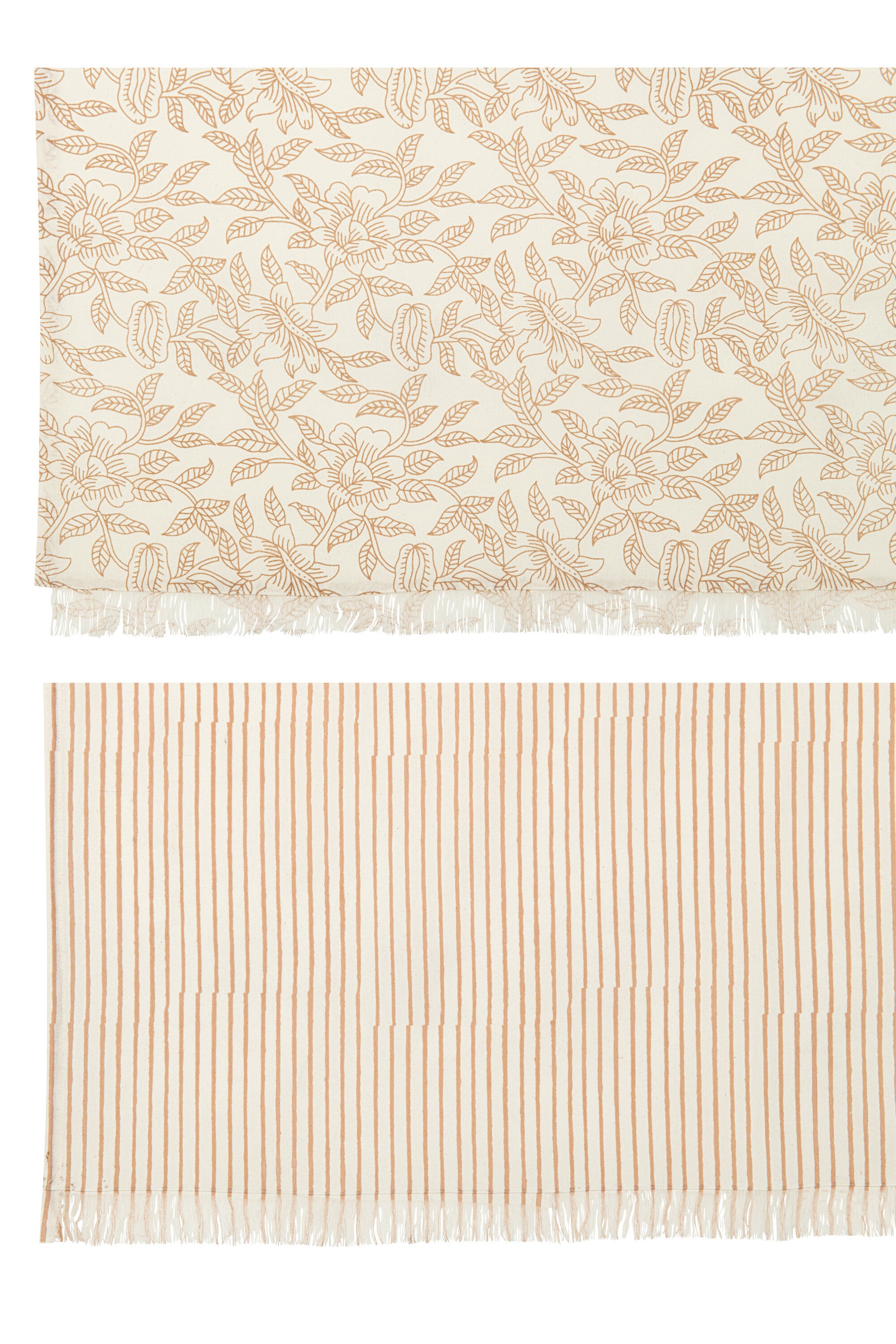 Tafelkleed Indi Textiel Taupe Assortiment Van 2