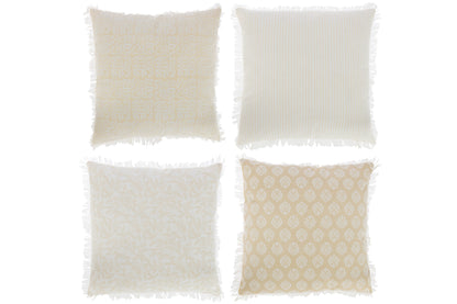Kussen Indi Textiel Beige Assortiment Van 4