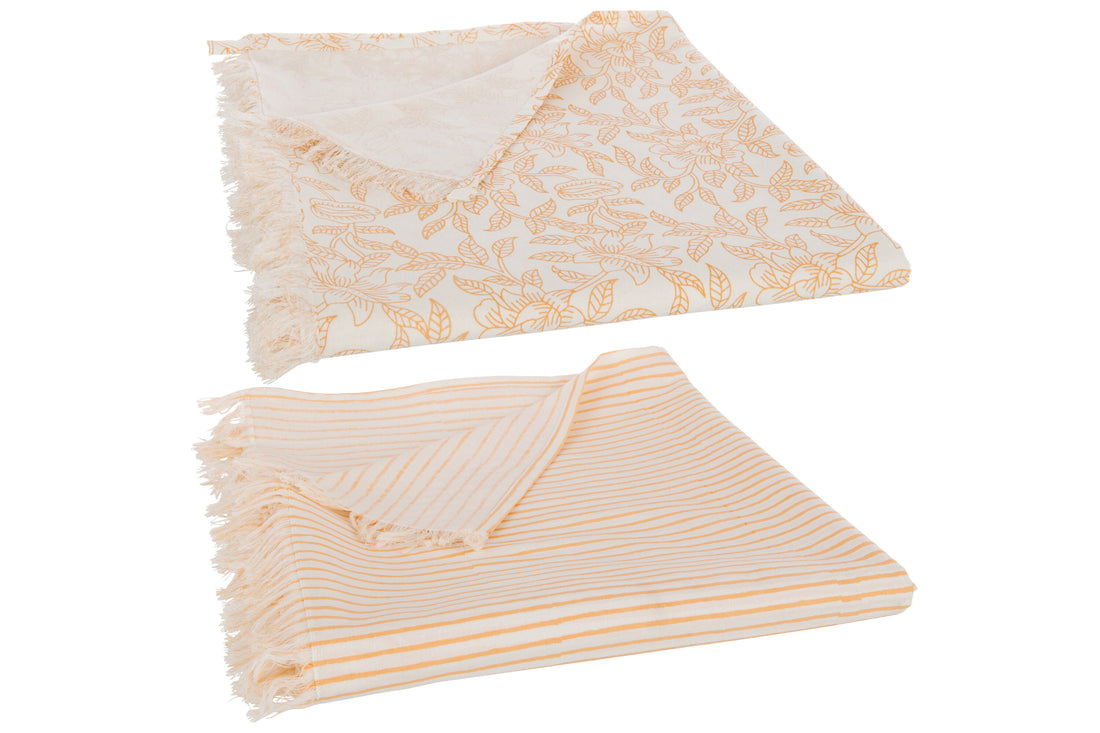 Tafelkleed Indi Textiel Zalm Assortiment Van 2