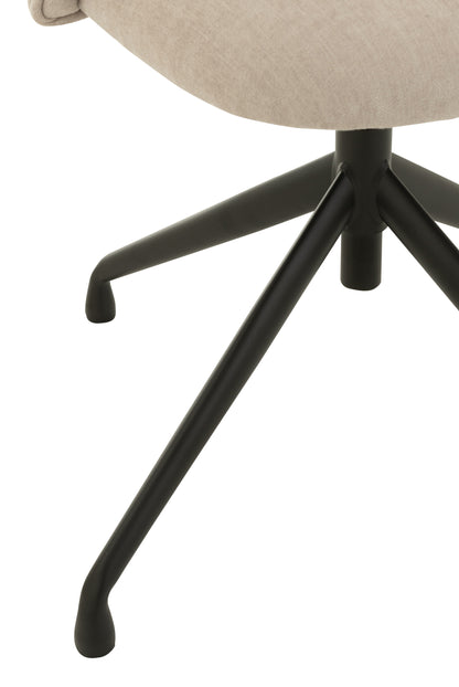 Stoel Draai/Op/Neer Textiel Beige