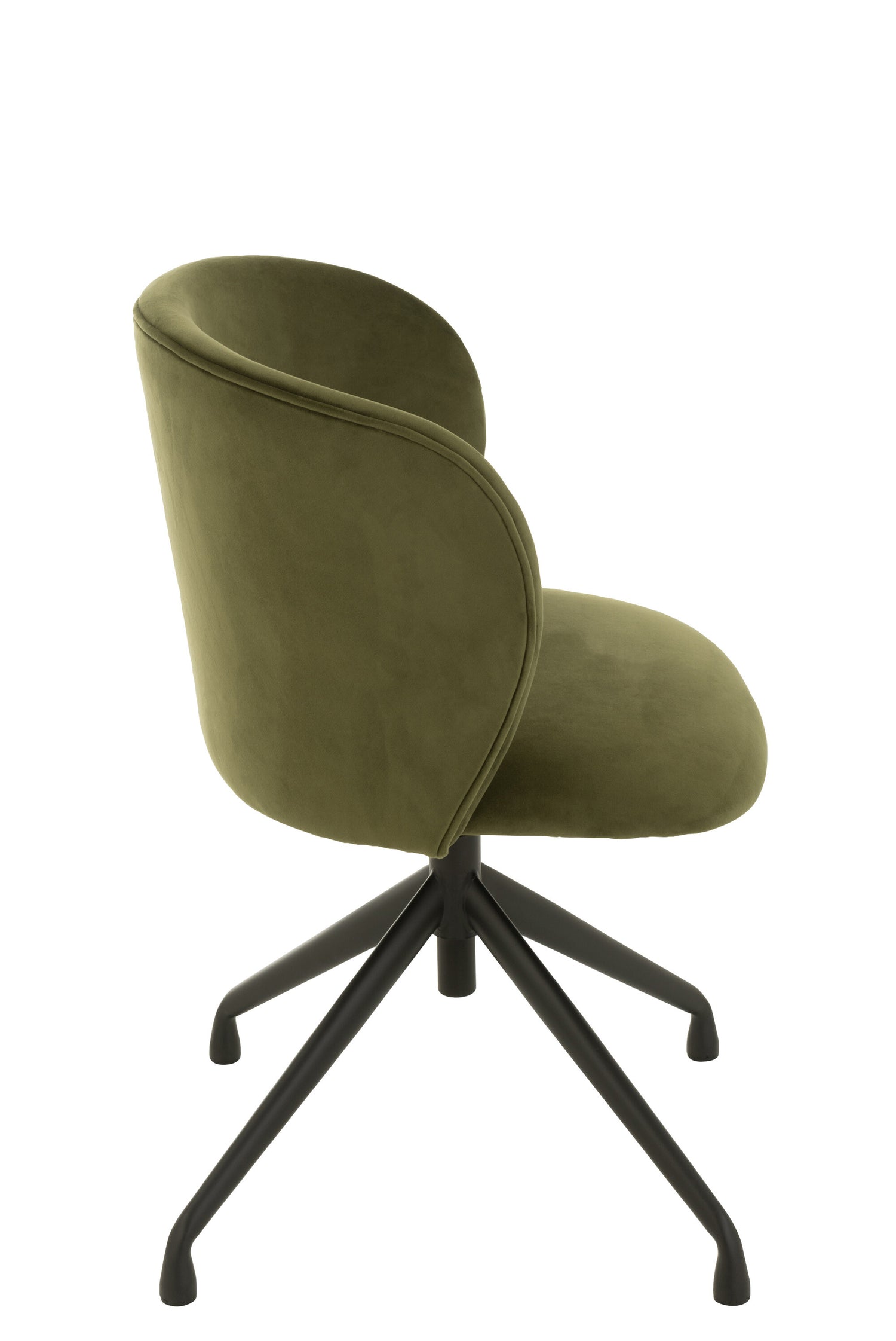 Stoel Draai/Omhoog/Omlaag Fluweel Donkergroen