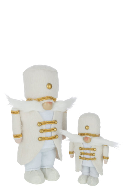 J-Line Soldaat Polyester Wit/Goud Large
