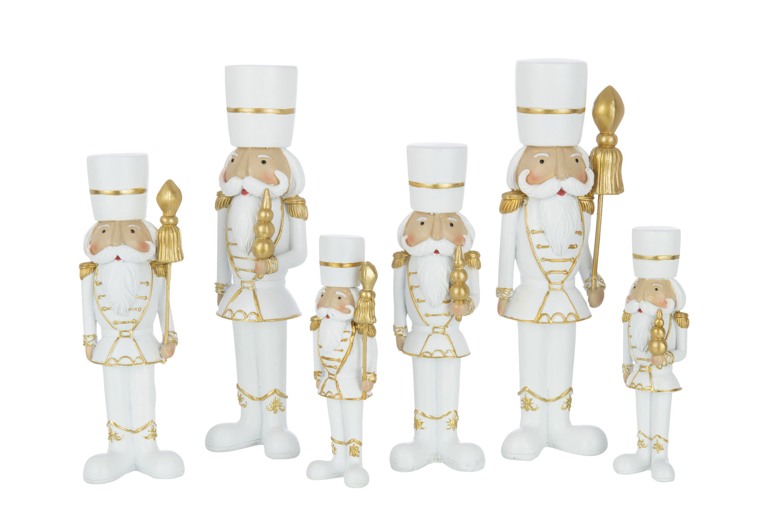 Notenkrakerhars Wit/Goud Groot Assortiment Van 2