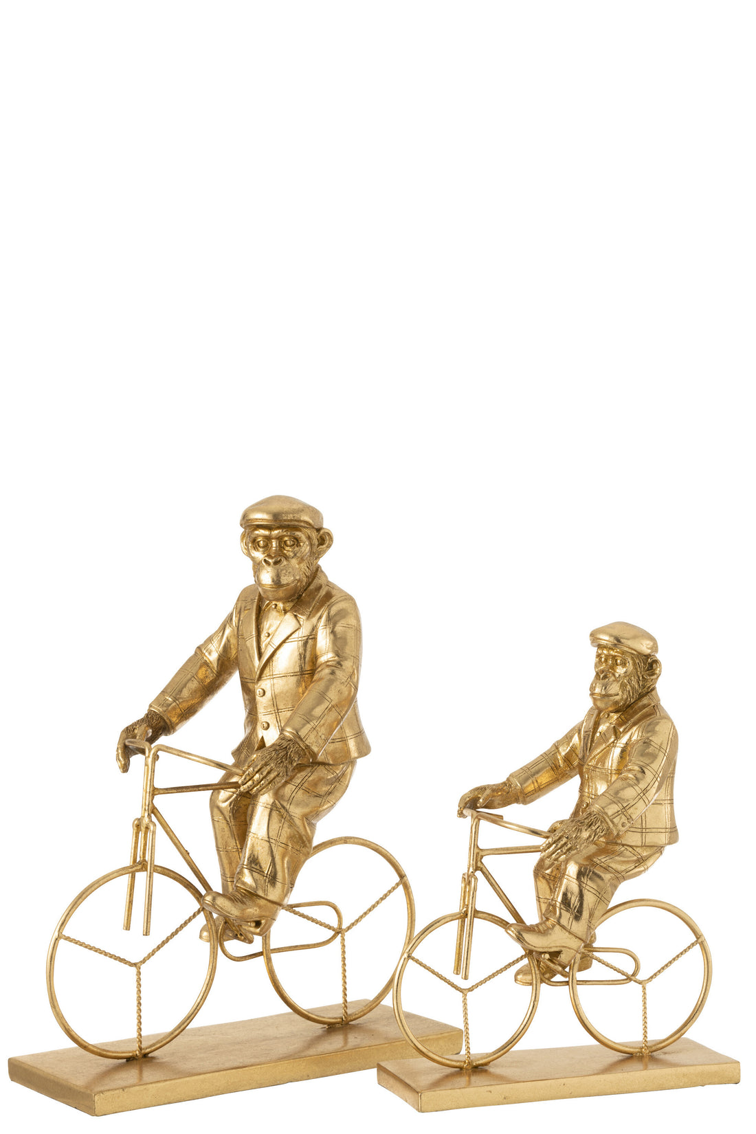 J-Line Aap Fiets Poly Goud Large