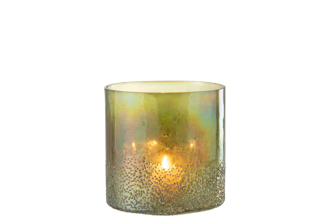 J-Line lantaarn glas groen groot