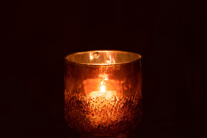 J-Line lantaarn spiegel goud glas medium