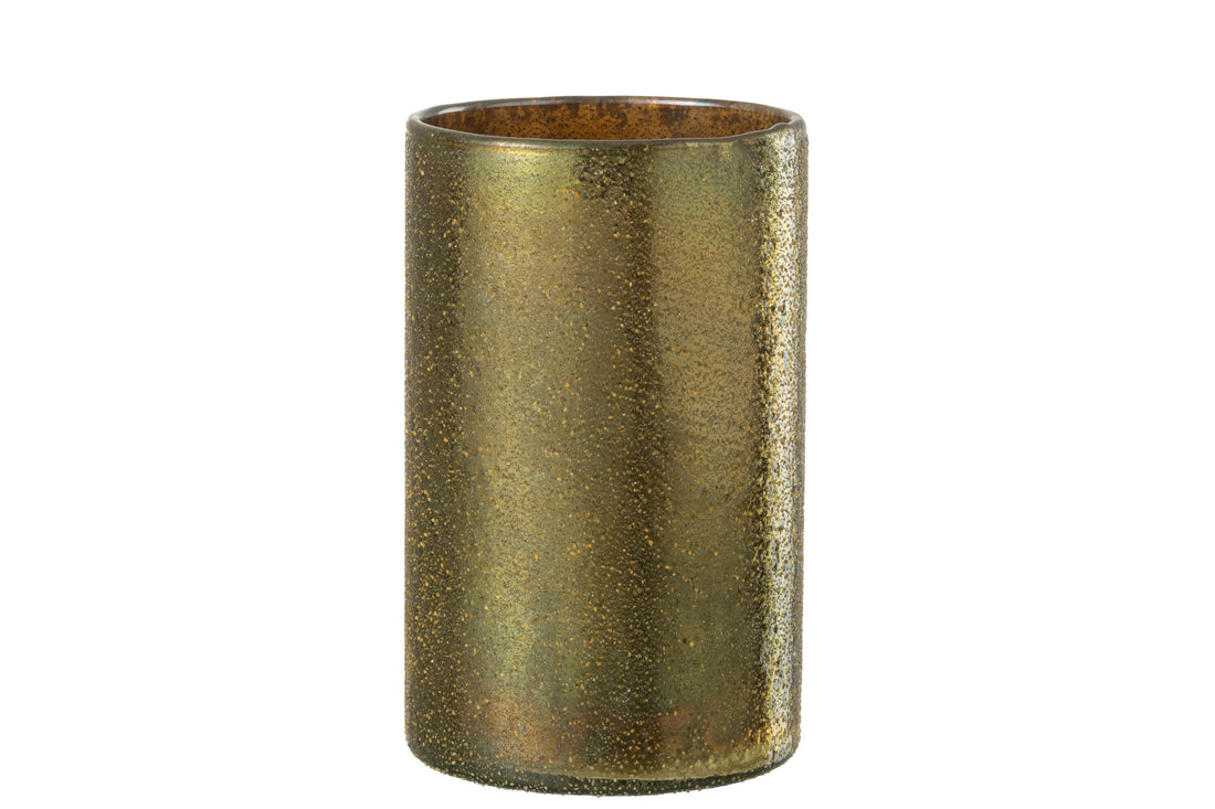 J-Line lantaarn spiegel goud glas groot