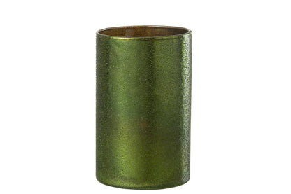 J-Line Lantaarnspiegel Groen Glas Groot