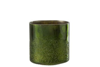 J-Line Lantaarnspiegel Groen Glas Extra Groot