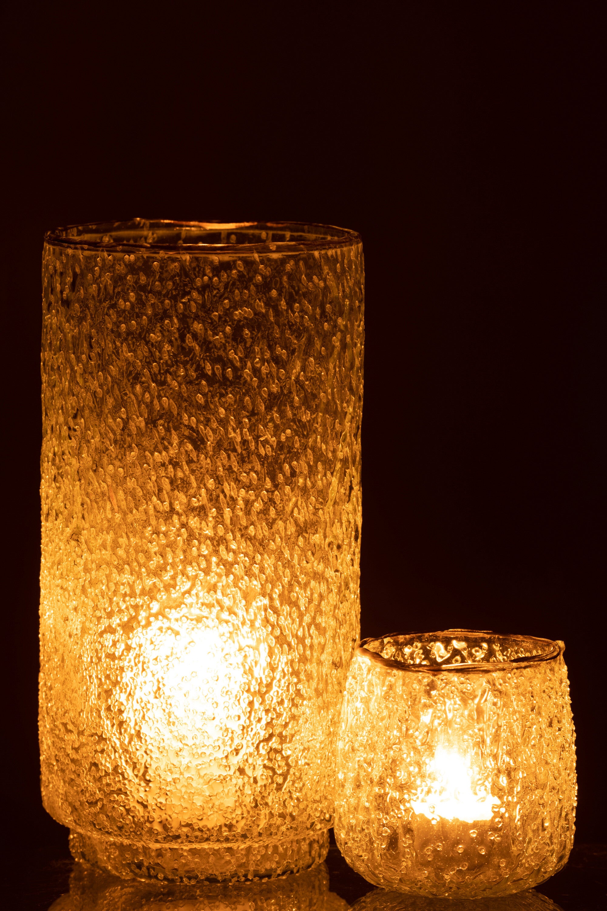 Orkaan Gouden Rand Glas Transparant Groot