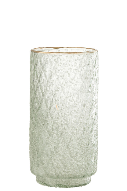 Orkaan Gouden Rand Glas Transparant Groot