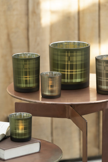 Orkaan Rechthoekig Glas Groen Medium Assortiment Van 2