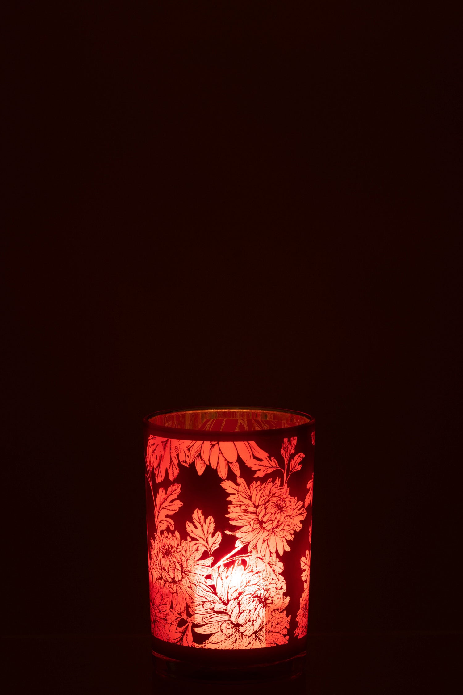 Orkaan Bloemen Glas Rood Groot