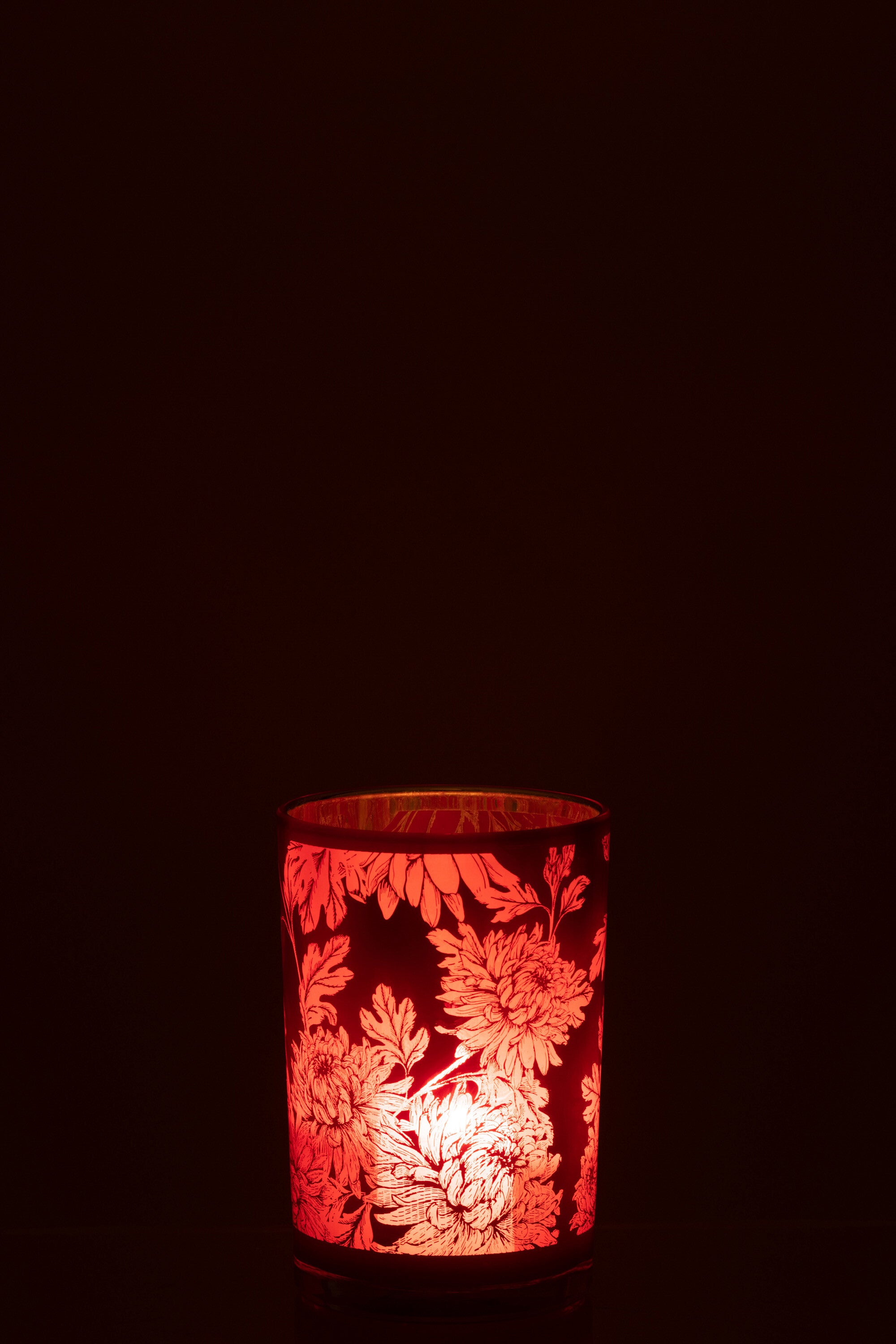 Orkaan Bloemen Glas Rood Groot