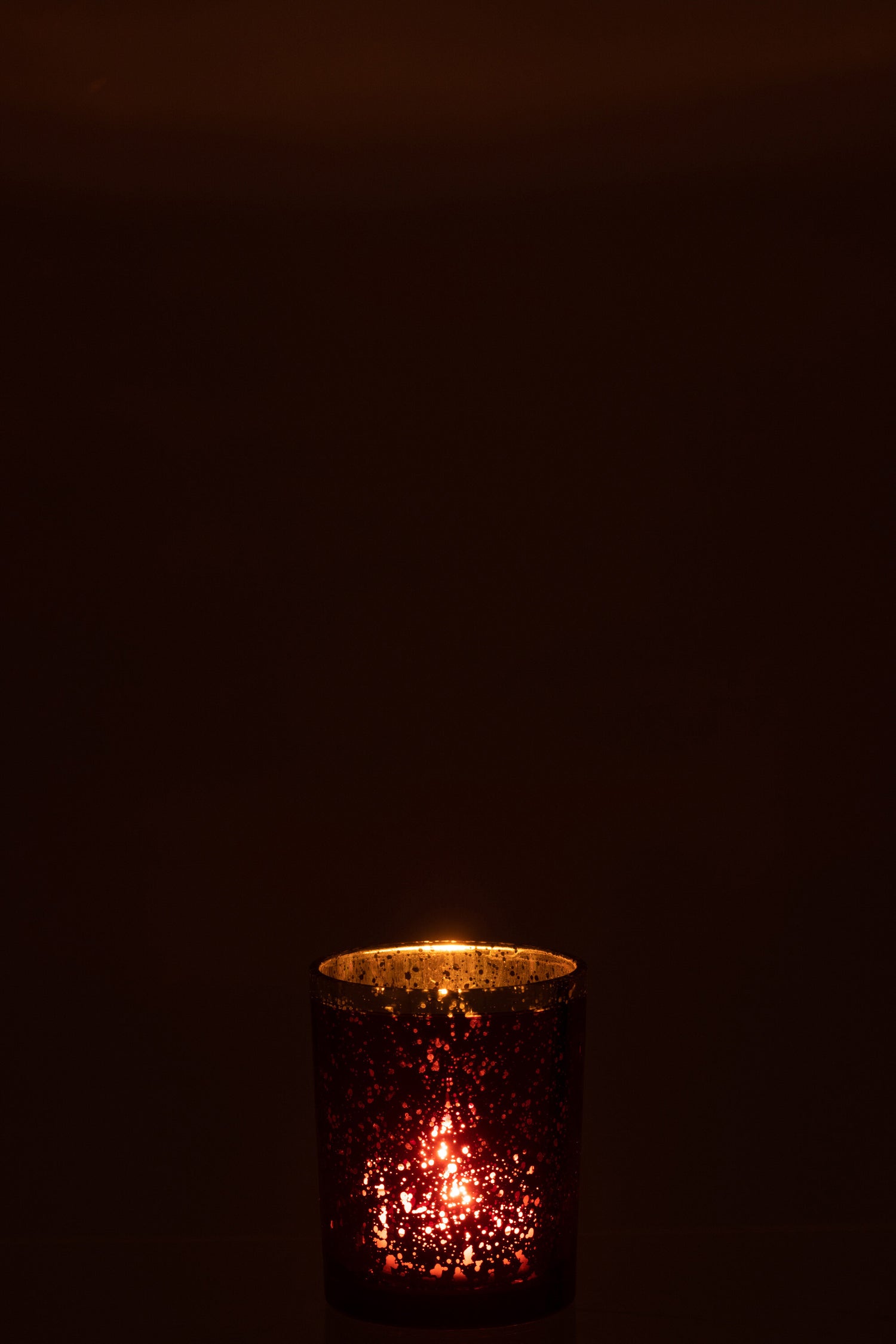 Orkaan Gouden Rand Glas Rood Medium