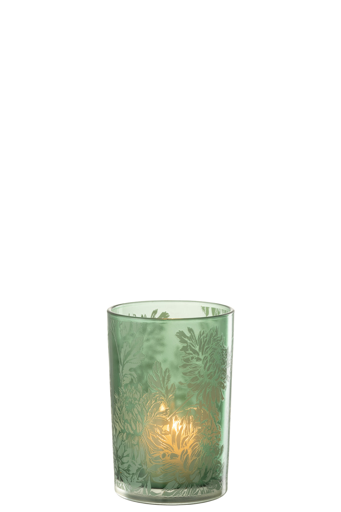 Orkaanbloemen Glas Mat Groen Groot