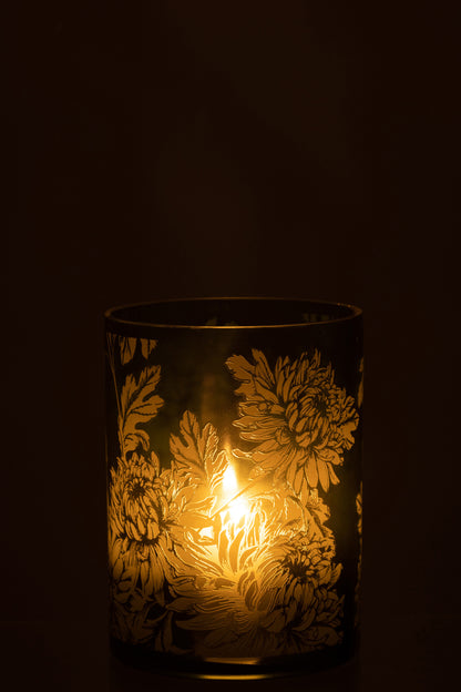 Orkaanbloemen Glas Mat Groen Extra Groot