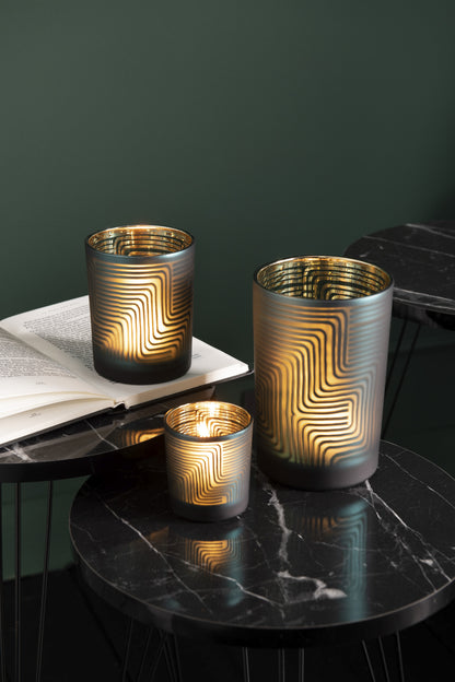 Orkaan Zigzag Glas Groen Groot