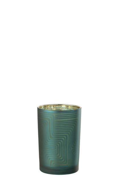 Orkaan Zigzag Glas Groen Groot