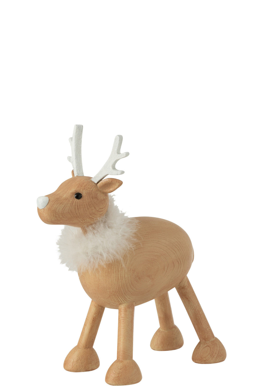 J-Line Hert Vacht Resine Naturel/Wit Large