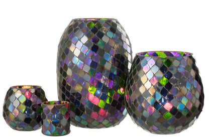 Orkaan Mozaïekglas Paars Extra Groot