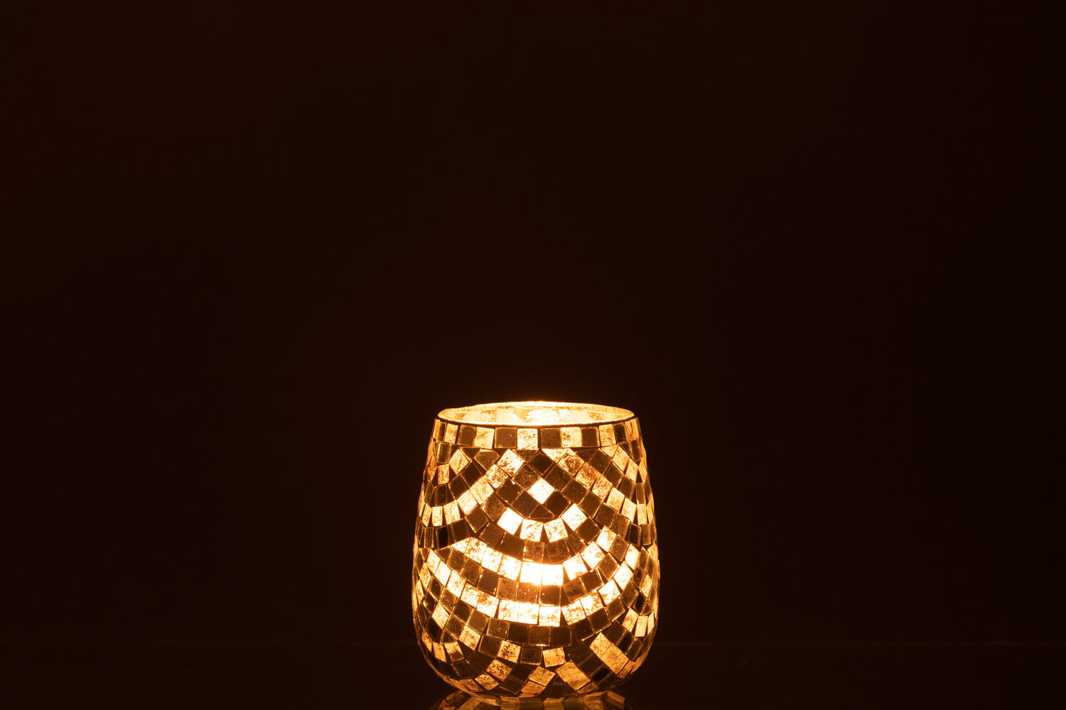 Orkaan Mozaïekglas Zilver/Goud Medium