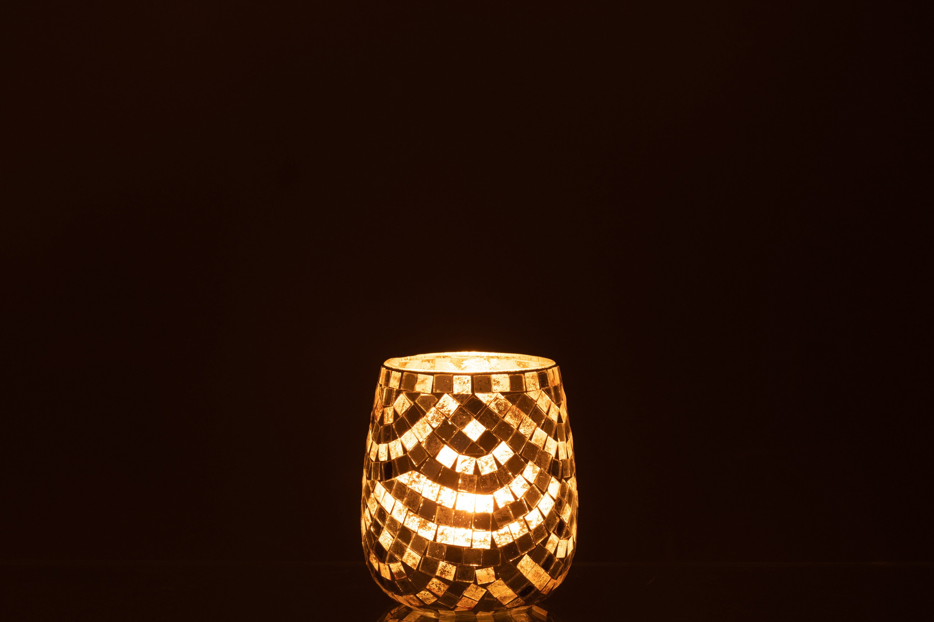 Orkaan Mozaïekglas Zilver/Goud Medium