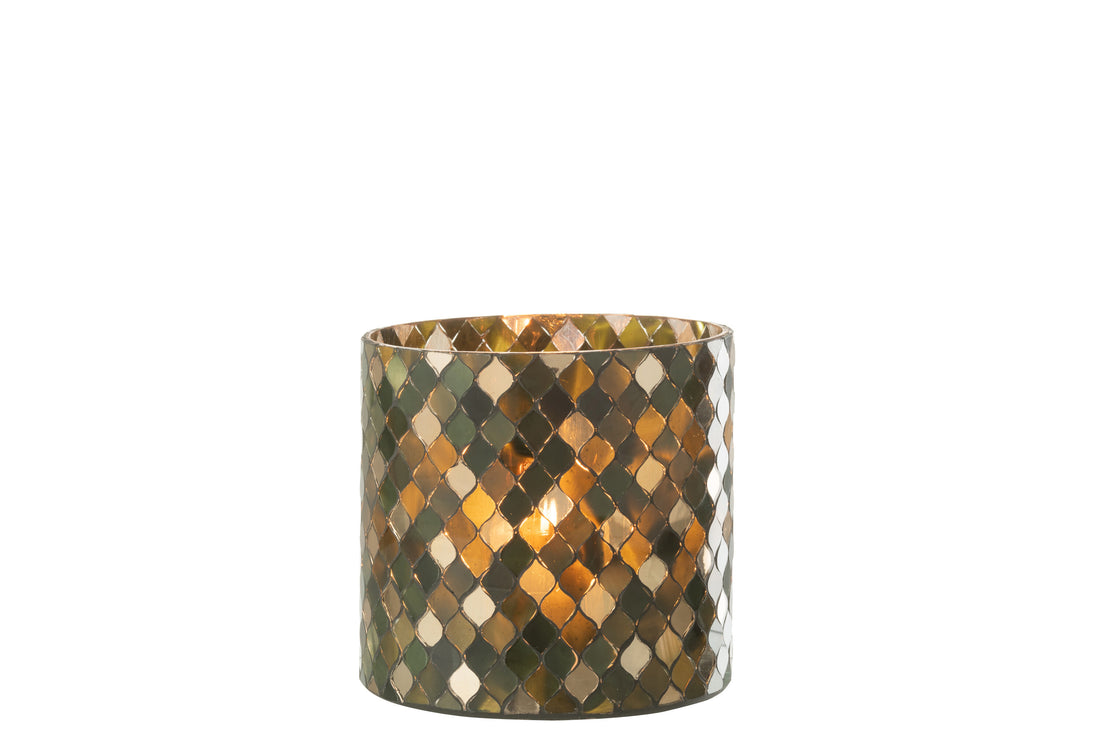 Orkaan Mozaïek Cilinder Groen Groot