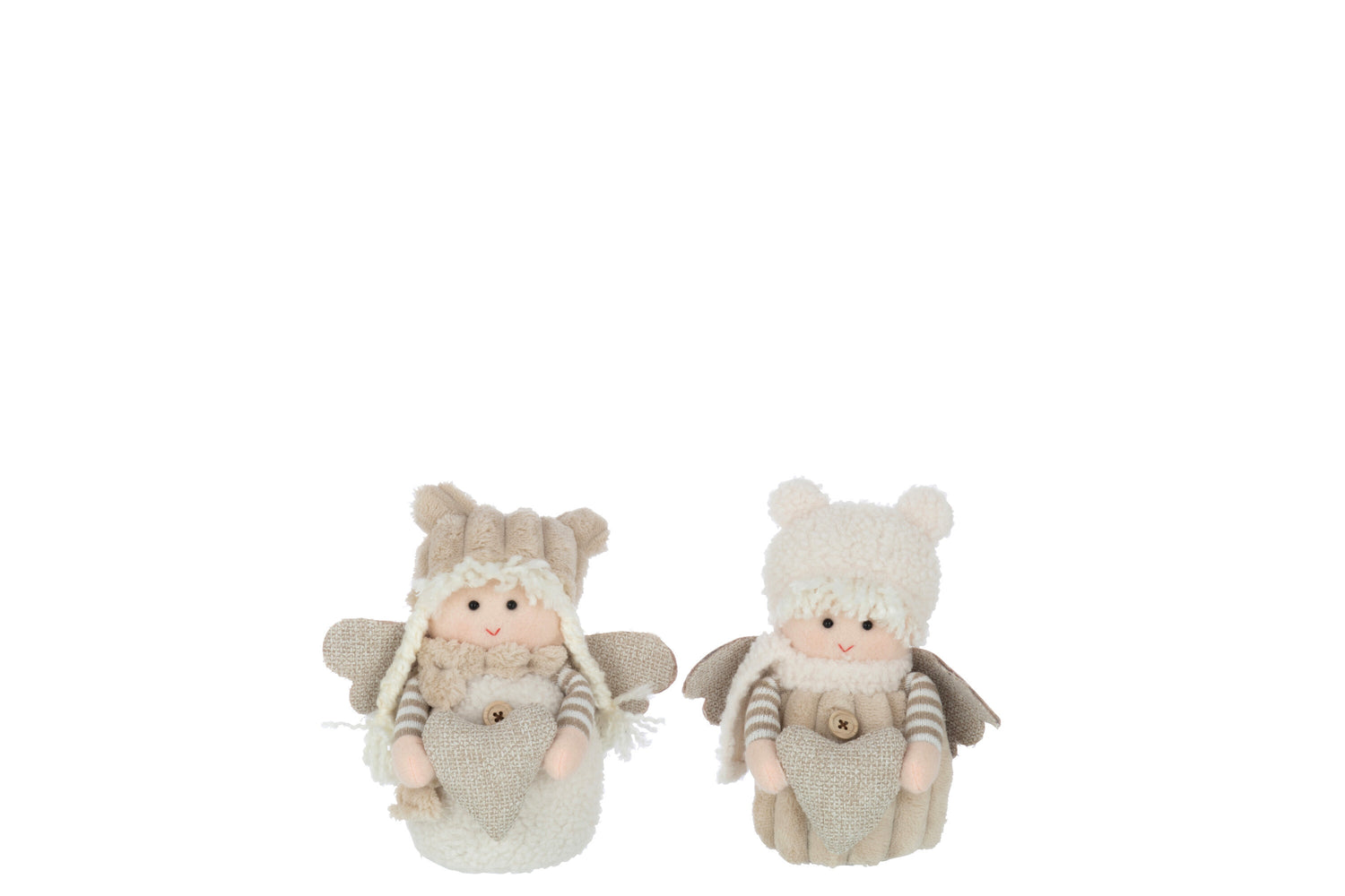 Jongen en Meisje Textiel Wit/Beige Kleine Assortiment Van 2