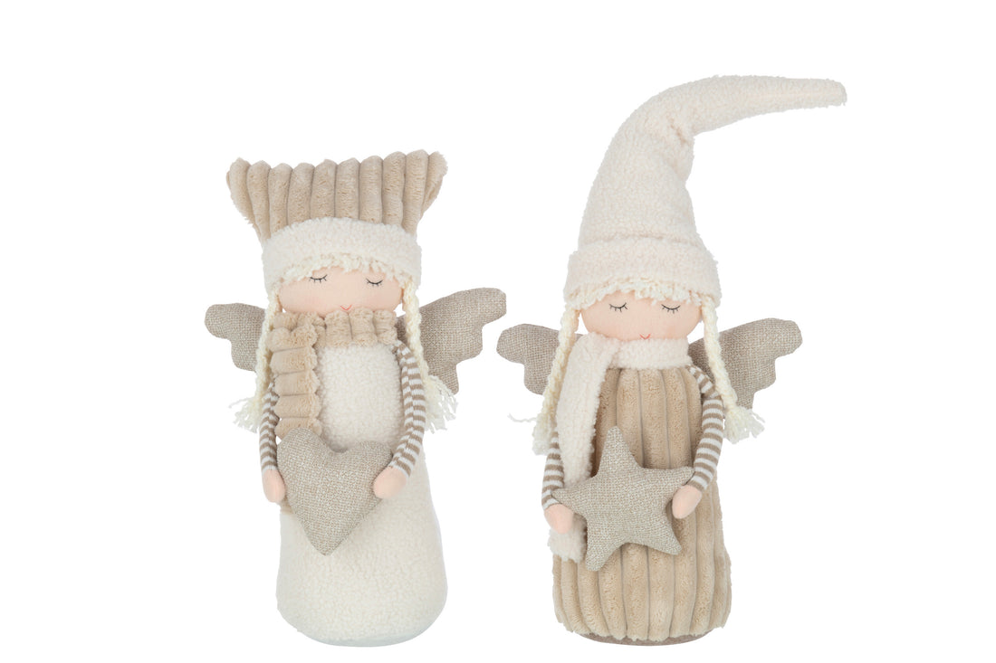 Jongen en Meisje Textiel Wit/Beige Groot Assortiment Van 2