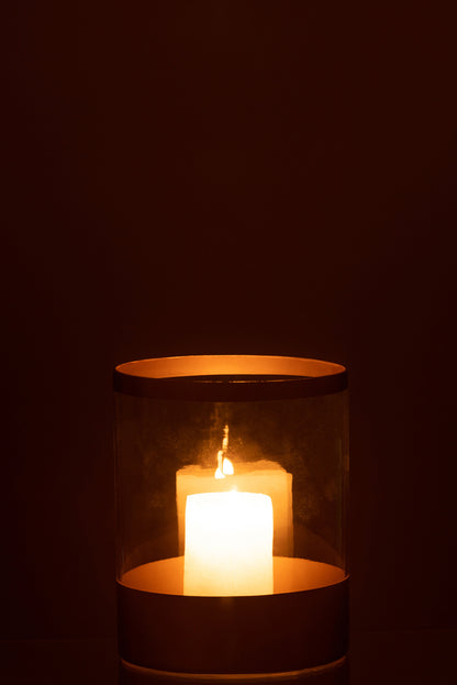 Orkaan Gouden Lijnen Glas Transparant Groot