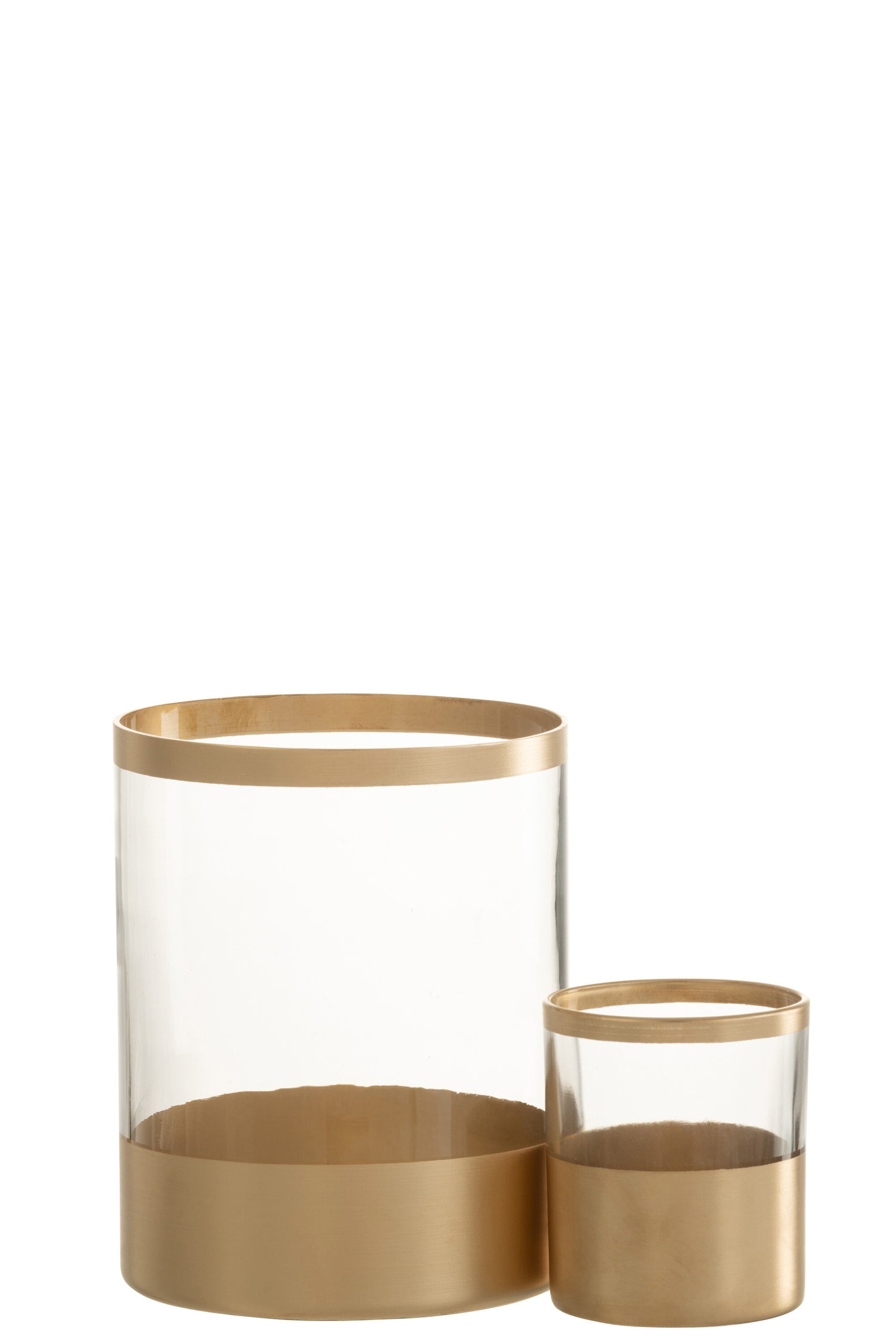 Orkaan Gouden Lijnen Glas Transparant Groot