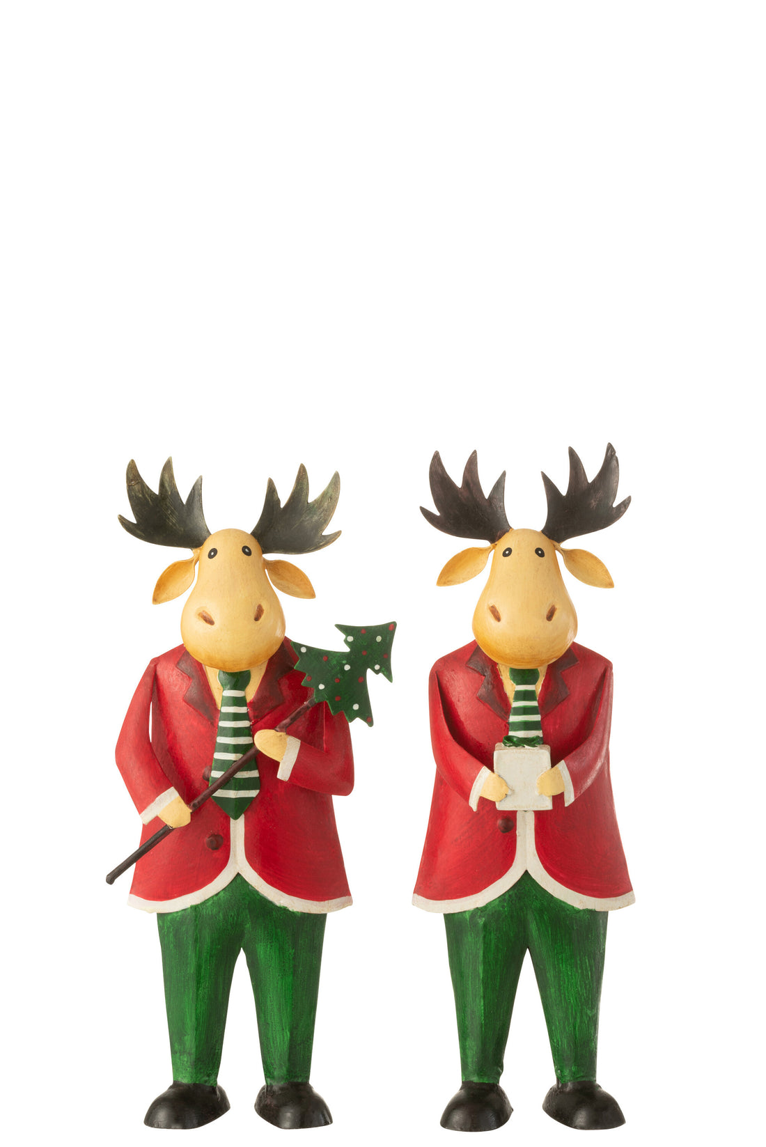 Eland Staande Cadeauboom IJzer Rood/Groen Assortiment Van 2