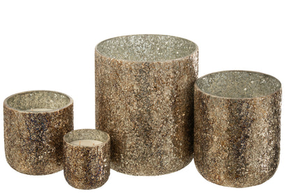 J-Line Geurkaars Luxuria - brons - extra L- 120U