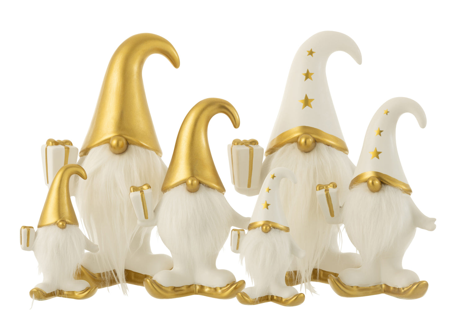 Kerstcadeau Bont Dolomiet Wit/Goud Groot Assortiment Van 2