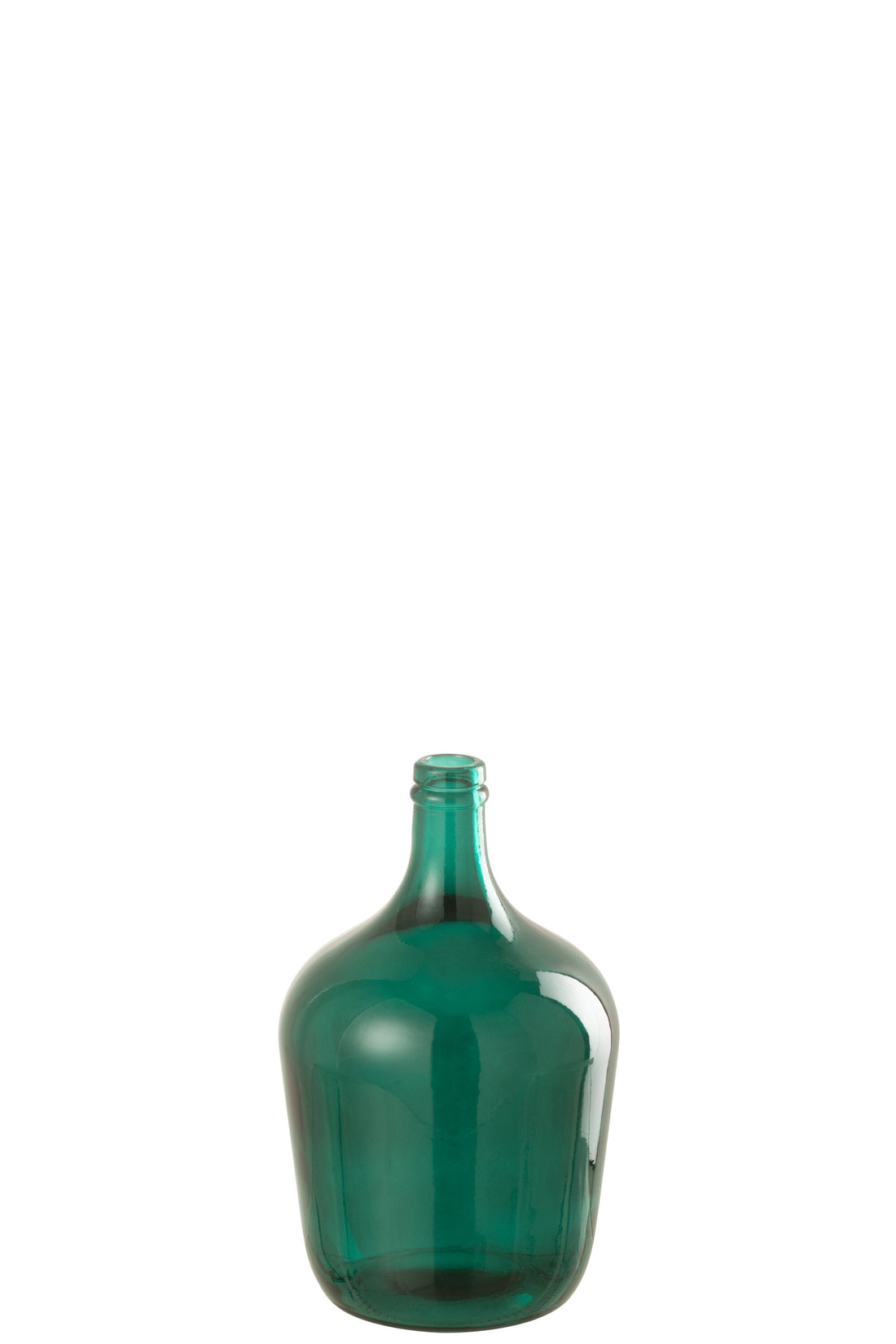 J-Line vaas Fles - glas - groen - 30.00 cm hoog