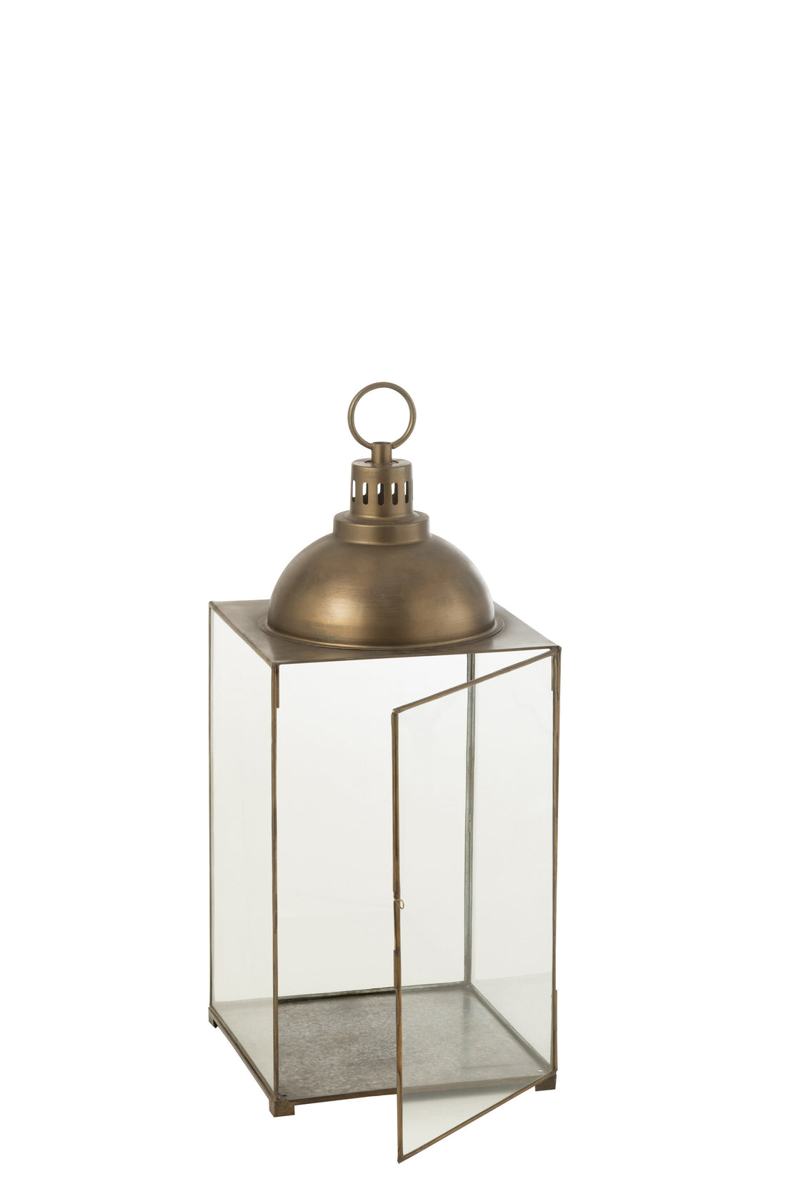Lantaarn Hagrid Glas/IJzer Brons M