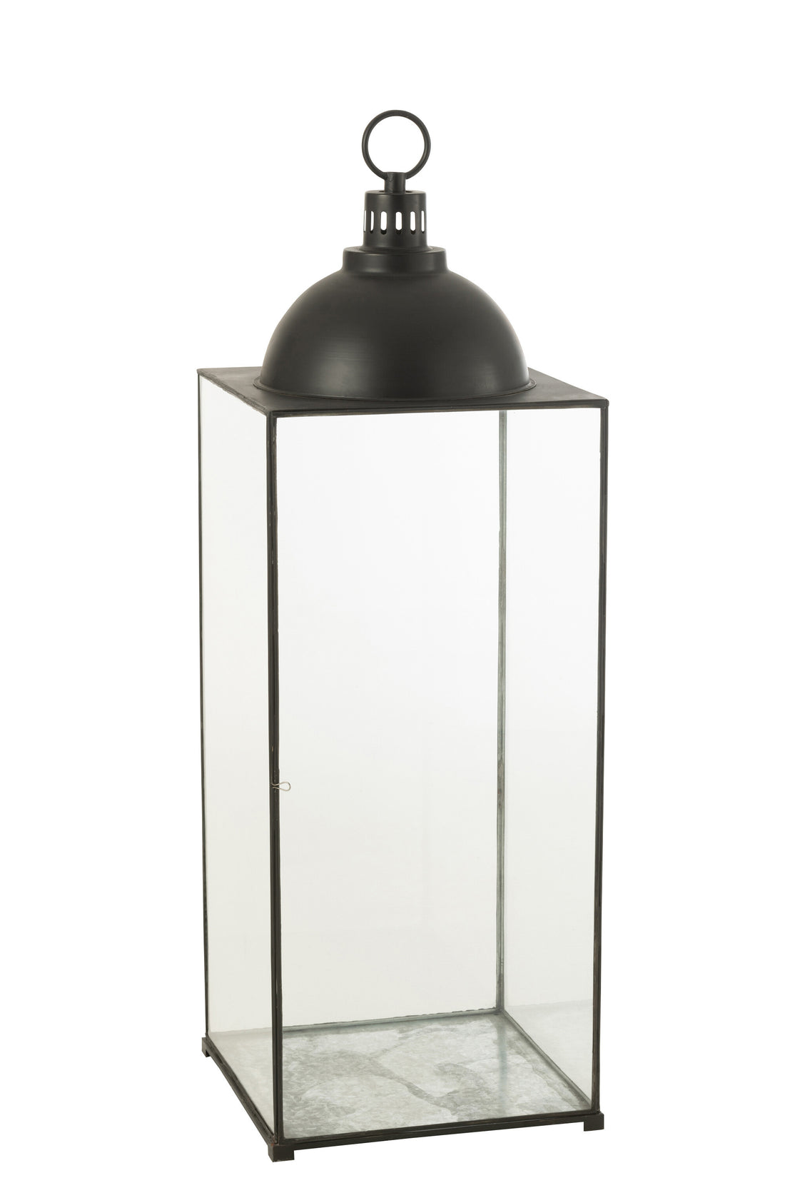 Lantaarn Hagrid Glas/IJzer Zwart L