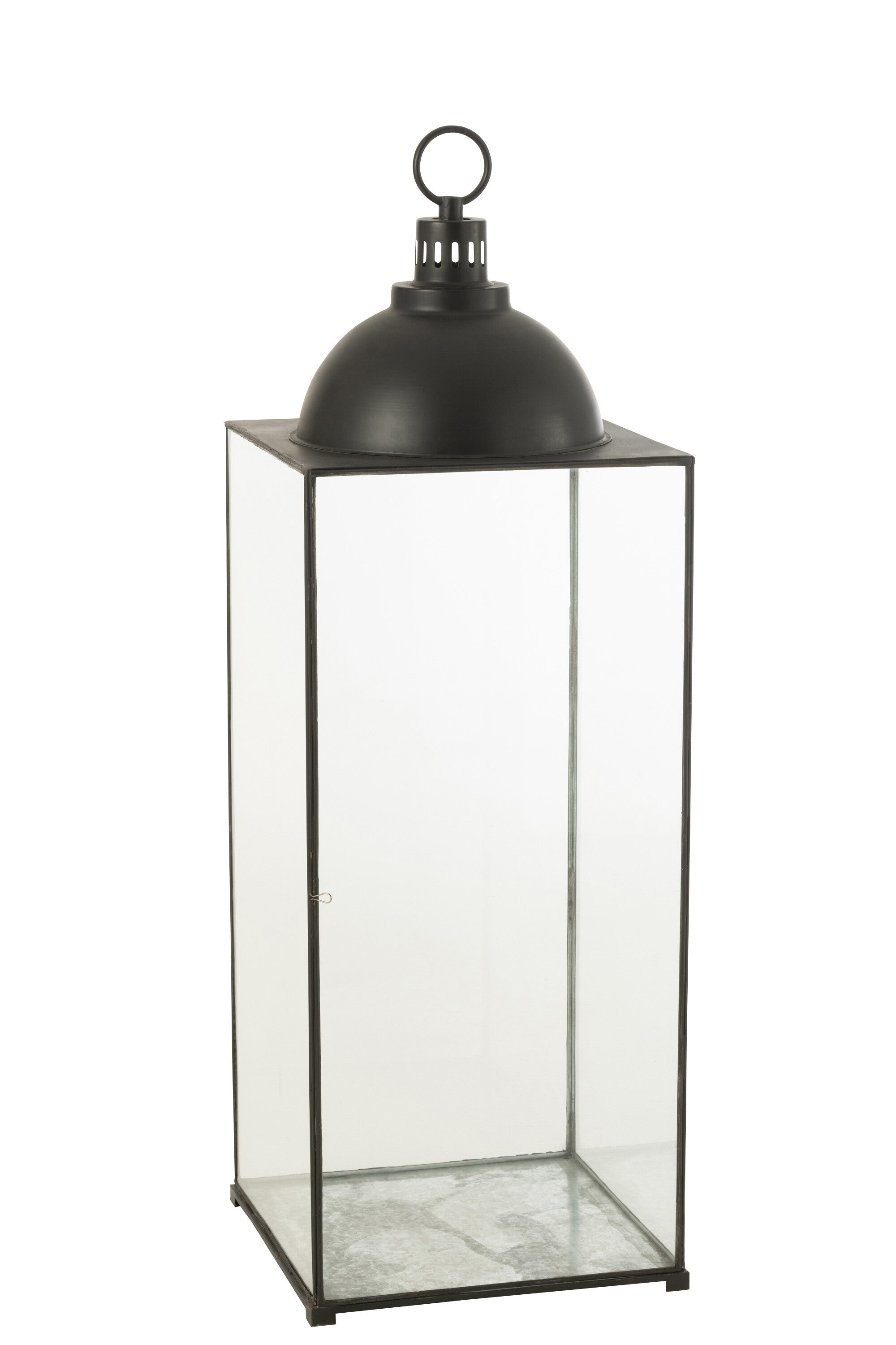 Lantaarn Hagrid Glas/IJzer Zwart L