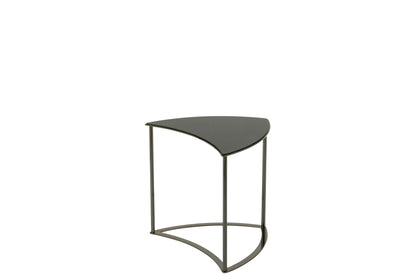 J-Line Set Van Zes Tafels Tornado Zwart Metaal/Mdf/Glas