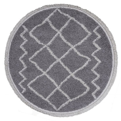 Vloerkleed Marrakesh Grey Rond ø200 cm