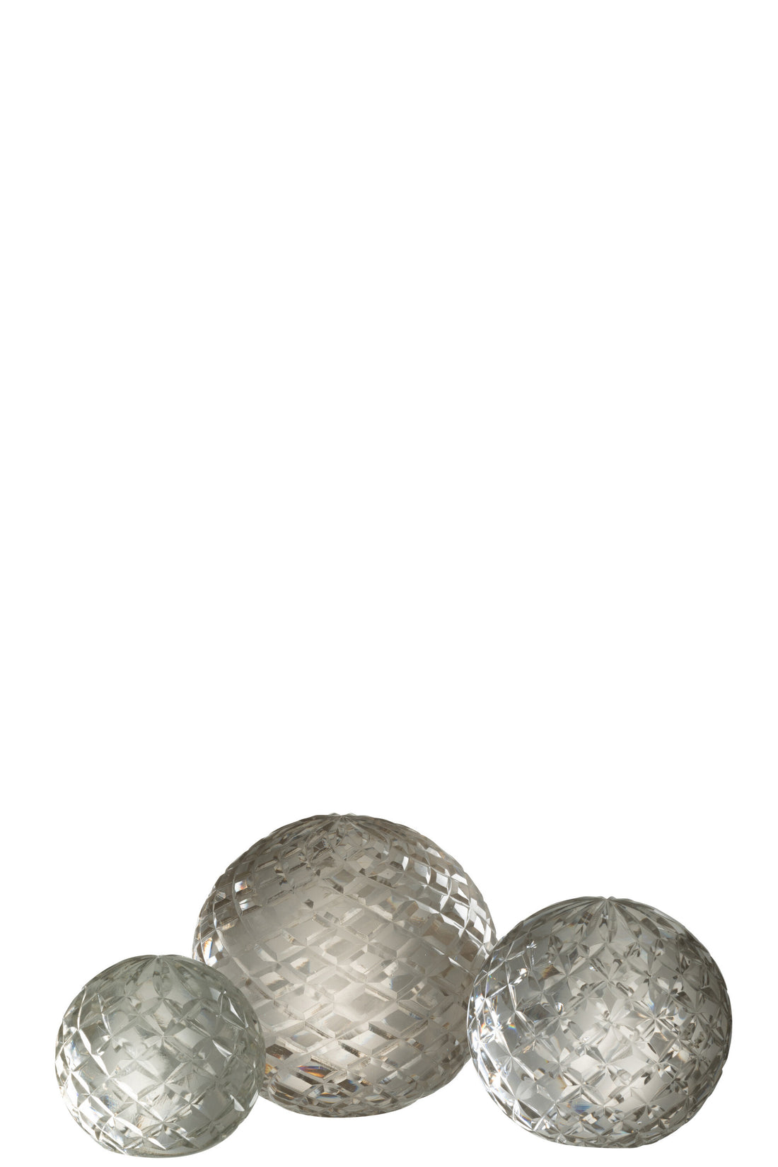 J-Line Presse Papier Lose Glas Transparant Large