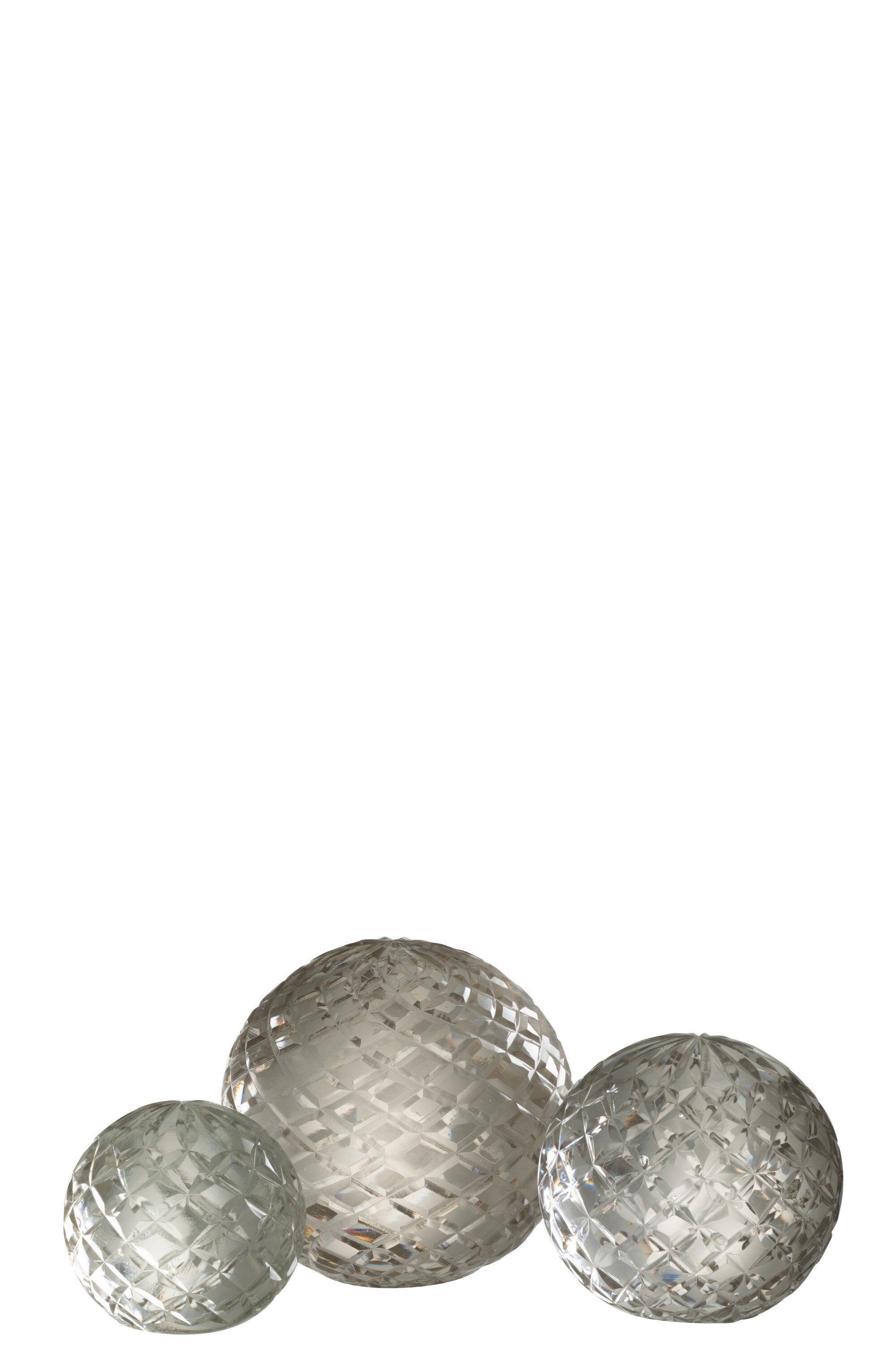 J-Line Presse Papier Lose Glas Transparant Large