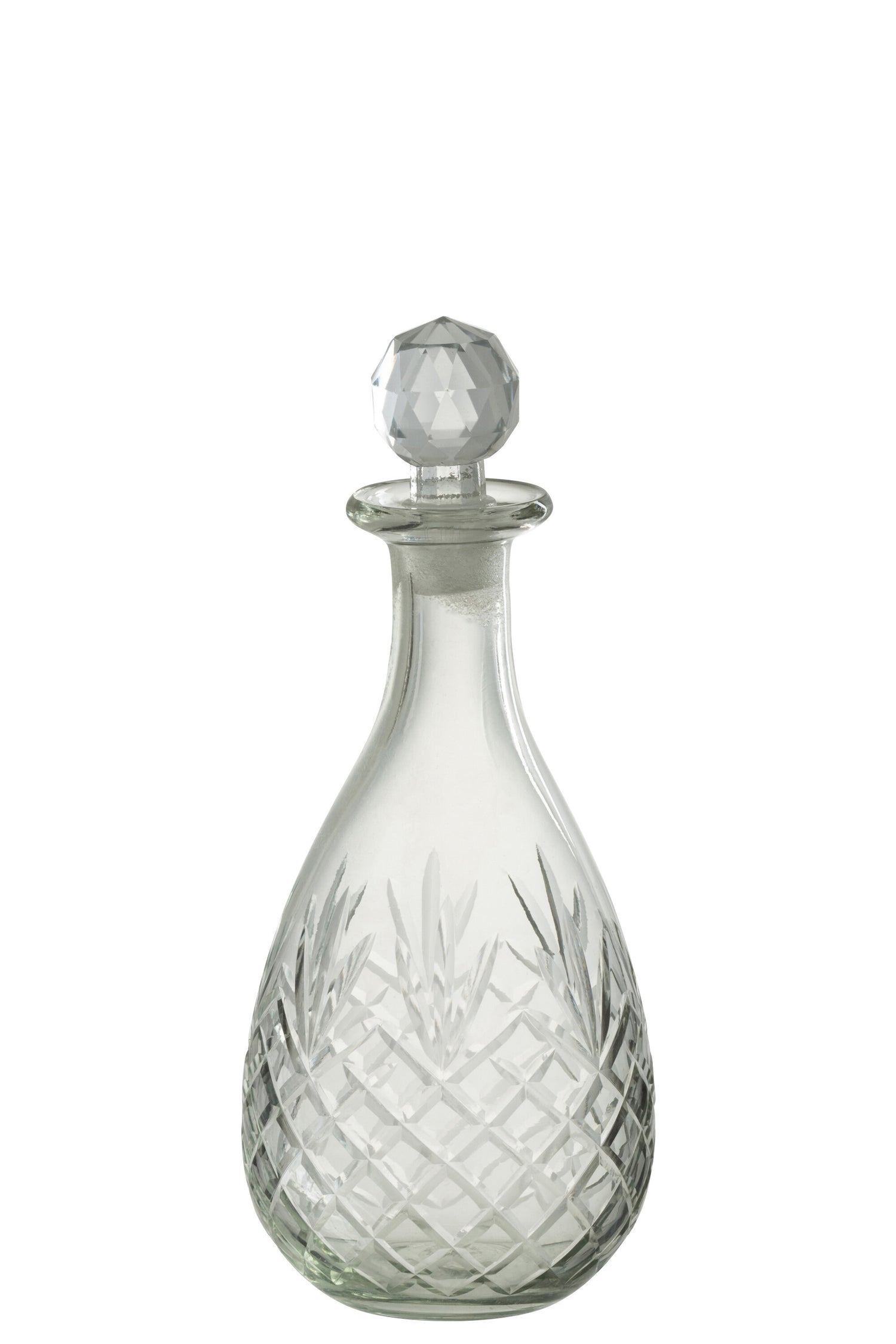 J-Line Fles Faune Glas Transparant Small